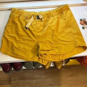 REI Mustard Yellow Women's Athletic Shorts
